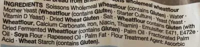 Lista de ingredientes del producto Miller’s Wholemeal M&S 430g