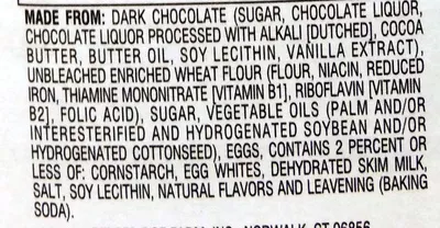 Lista de ingredientes del producto Pepperidge farm cookies choc Pepperidge Farm 7.5 oz (213 g)