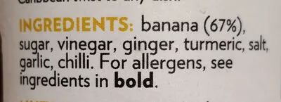 Lista de ingredientes del producto Banana Ketchup Rubies in the Rubble 250 g