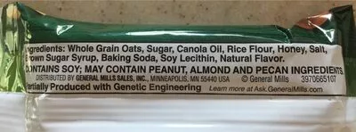 Lista de ingredientes del producto Crunchy Oats 'n Honey Granola Bar Nature Valley 1.5 OZ (42 g)