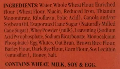 Lista de ingredientes del producto Trader Joe's Multigrain Toaster Waffles Trader Joe's 11 OZ (312 g)