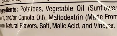 Lista de ingredientes del producto Frito lay salt and vinegar chips Frito Lay 