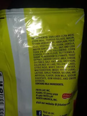 Lista de ingredientes del producto Funyuns flamin hot Fritolay 