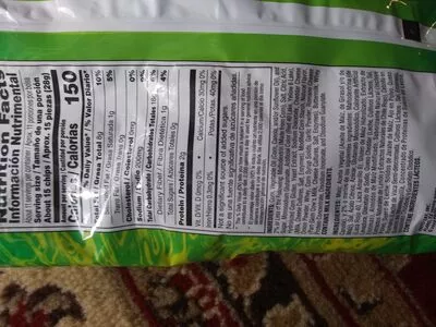 Lista de ingredientes del producto Doritos Dinamita Doritos 