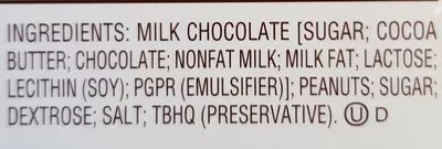 Lista de ingredientes del producto Milk chocolate covered peanut butter bunny Reese's 