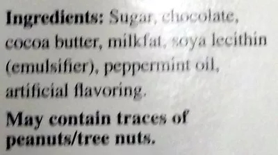 Lista de ingredientes del producto Lindt, dark chocolate, intense mint Lindt Excellence, Lindt,   Lindt & Sprungli (Usa) Inc. 100 g