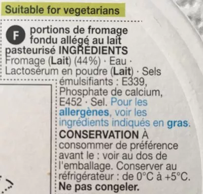 Lista de ingredientes del producto 8 Cheese Spread Wegdes Marks & Spencer 