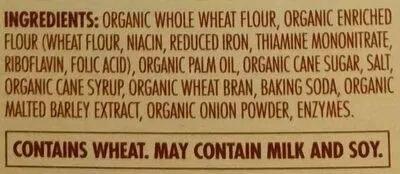 Lista de ingredientes del producto Wheat crackers Greenwise, Publix 8 oz (227 g)