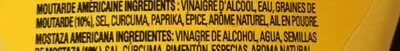 Lista de ingredientes del producto Classic yellow mustard French's 397 g