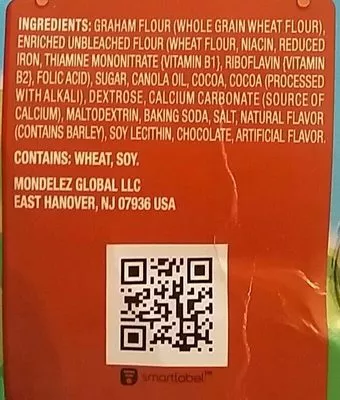 Lista de ingredientes del producto Nabisco teddy grahams cookies chocolate 1x10 oz Nabisco 238g