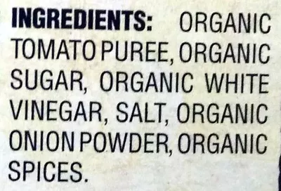 Lista de ingredientes del producto Organic Ketchup Trader Joe's 