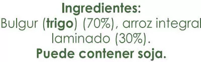 Lista de ingredientes del producto Brillante Facilíssimo Arroz Integral con Bulgur Brillante 250 g