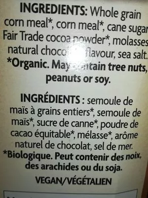 Lista de ingredientes del producto Nature's Path Envirokidz Choco Chimps Organic Cereal Nature's Path 