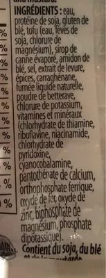 Lista de ingredientes del producto Veggie dogs Yves 