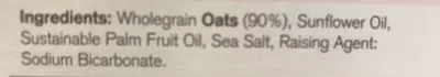 Lista de ingredientes del producto Rough Oatcakes Nairn's 291 g