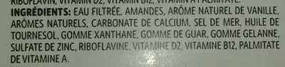 Lista de ingredientes del producto Boisson aux amandes enrichie Vanille Natura 946ml