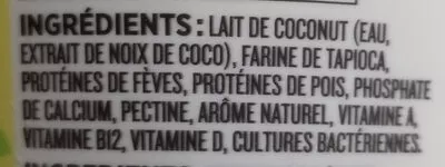 Lista de ingredientes del producto Végétal au lait de coco Riviera 650 g