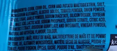 Lista de ingredientes del producto corn nuts  