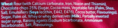 Lista de ingredientes del producto Cookies choco chip Maryland 460 g (2 x 230 g)