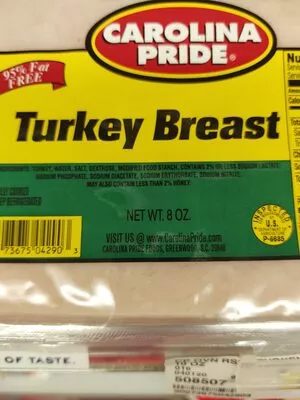 Lista de ingredientes del producto turkey  8 oz