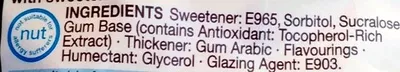 Lista de ingredientes del producto Curiously strong mint Gum Marks & Spencer 30g