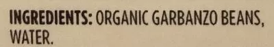 Lista de ingredientes del producto 365 everyday value, organic garbanzo beans 365 Everyday Value 