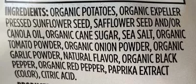 Lista de ingredientes del producto 365 everyday value, potato chips, barbeque 365 Everyday Value, Whole Foods Market  Inc. 5 oz