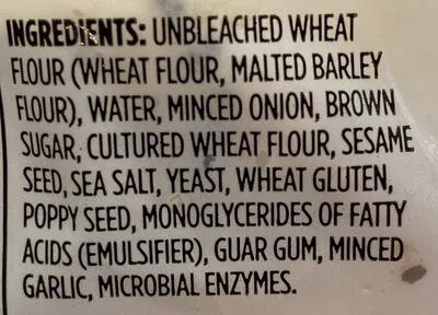 Lista de ingredientes del producto Everything Bagels Whole Foods Market 