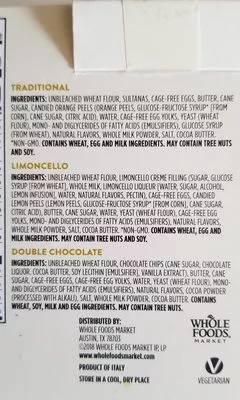 Lista de ingredientes del producto panettone whole foods 3