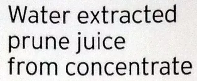 Lista de ingredientes del producto Water extracted prune juice from concentrate Sainsbury's, by sainsbury's 1l