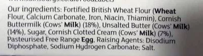 Lista de ingredientes del producto 4 Cornish Clotted Cream Scones Sainsbury's, Taste the Difference 280 g