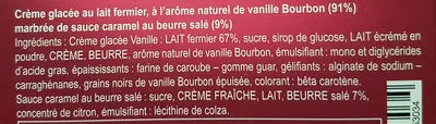 Lista de ingredientes del producto vanille breizh terres bleues 750ml