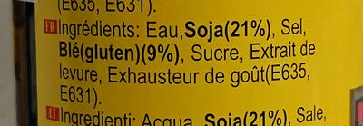 Lista de ingredientes del producto Superior Light Soy Sauce Haday 