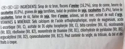 Lista de ingredientes del producto Crunchy Peanut Butter Clif Bar, Clif 68 g