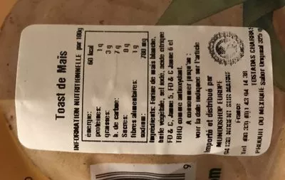 Lista de ingredientes del producto Original Charras 