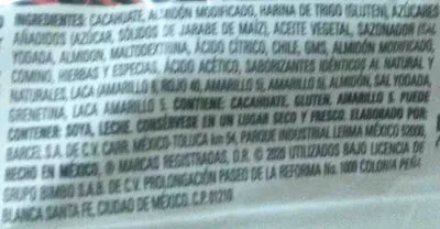 Lista de ingredientes del producto Hot Nuts barcel 