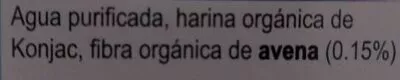 Lista de ingredientes del producto Organic konnyaku konjac flour food Better Than 385