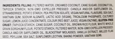 Lista de ingredientes del producto Daiya Strawberry Cheezecake  