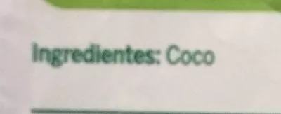 Lista de ingredientes del producto Coco  