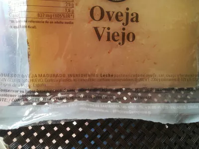 Lista de ingredientes del producto Entrepinares Oveja viejo, Entrepinares 320 g