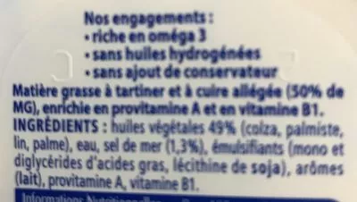 Lista de ingredientes del producto omega 3  