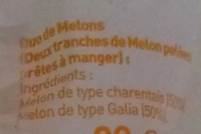 Lista de ingredientes del producto Duo de melons McDonald's 80 g