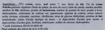 Lista de ingredientes del producto Cheesecake Sans marque, B+F Bakery & Food 1150 g