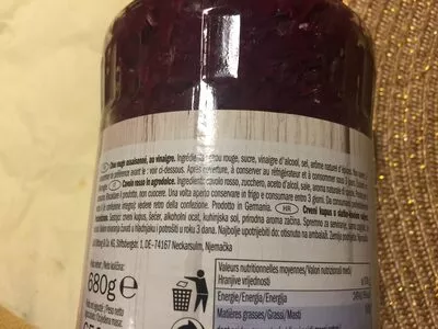 Lista de ingredientes del producto Rotkohl Freshona 680g