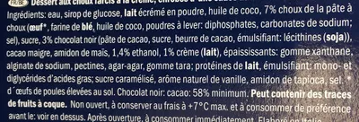 Lista de ingredientes del producto Profiteroles Italiamo 180 g (2 * 90 g)