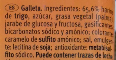 Lista de ingredientes del producto Tostada Sondey 800 g (4 x 200 g)