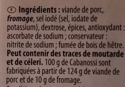 Lista de ingredientes del producto Cabanossi Mini, Mit Käse Gut Bartenhof 2x125g