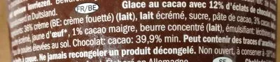 Lista de ingredientes del producto Belgian Chocolate Gelatelli 