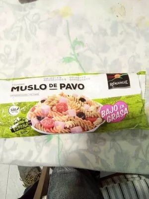 Lista de ingredientes del producto Muslo de pavo Realvalle 