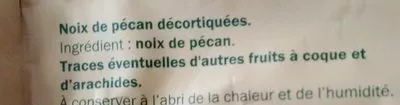 Lista de ingredientes del producto Noix de pécan Alesto 200g